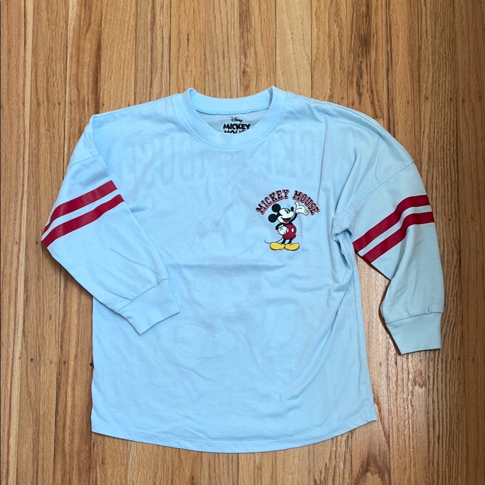 Mickey Mouse Spirit Jersey Styled Long Sleeve Shirt